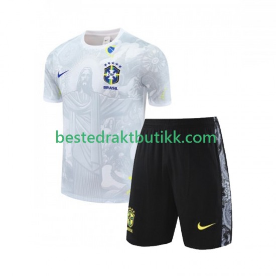 Brasil Special JESUS Football Shirts Hjemmedraktsett 2024-2025 Kortermet til Barn