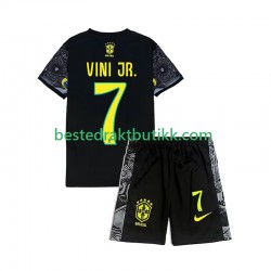 Brasil Vinicius Junior 7 Cheist the Redeemer Football Shirts Hjemmedraktsett 2024 Kortermet til Barn