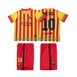 Fotballdrakter FC Barcelona Lionel Messi 10 2013 2014 Retro Bortedraktsett Kortermet til Barn