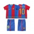 Fotballdrakter FC Barcelona RONALDINHO 10 2007 Retro Hjemmedraktsett 2006 Kortermet til Barn