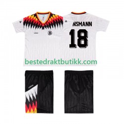 Fotballdrakter Tyskland KLINSMANN 18 Retro Hjemmedraktsett 1994 Kortermet til Barn