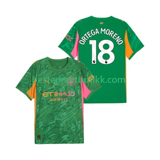 Fotballdrakter Manchester City ORTEGA MORENO 18 Keeper Hjemmedraktsett 2025-2026 Kortermet til Herre