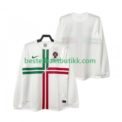 Fotballdrakter Portugal 2012 Retro Bortedraktsett Langermet til Herre