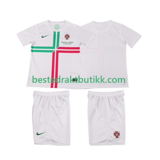 Fotballdrakter Portugal 2012 Retro Bortedraktsett Kortermet til Barn