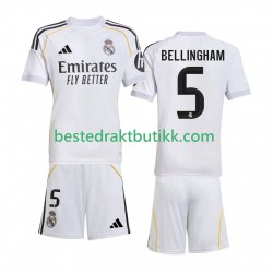 Fotballdrakter Real Madrid Jude Bellingham 5 Hjemmedraktsett 2025-2026 Kortermet til Barn