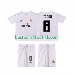 Fotballdrakter Real Madrid KROOS 8 2015 2016 Retro Hjemmedraktsett Kortermet til Barn