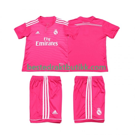 Fotballdrakter Real Madrid 2014 2015 Retro Bortedraktsett Kortermet til Barn