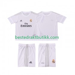 Fotballdrakter Real Madrid 2015 2016 Retro Hjemmedraktsett Kortermet til Barn