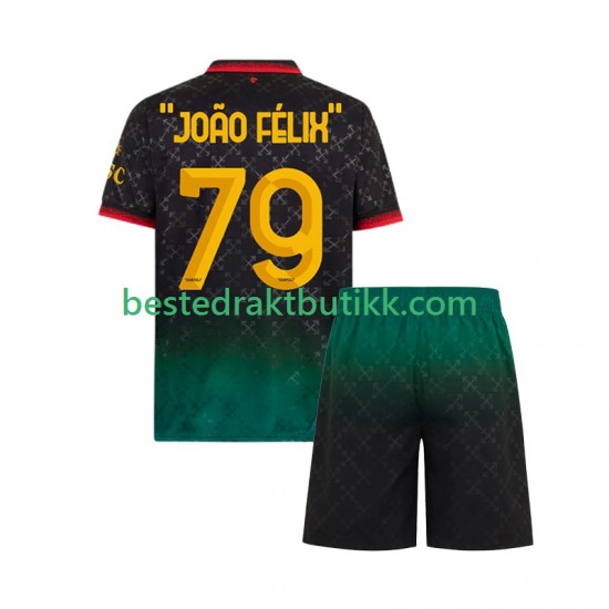 Fotballdrakter AC Milan JOAO FELIX 79 Fjerdedraktsett 2024-2025 Kortermet til Barn