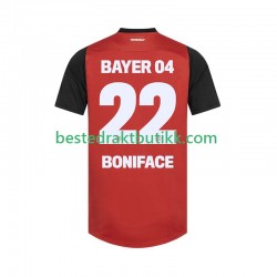 Fotballdrakter Bayer 04 Leverkusen Victor Boniface 22 Hjemmedraktsett 2024-2025 Kortermet til Herre