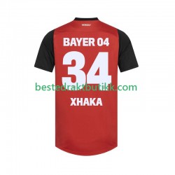 Fotballdrakter Bayer 04 Leverkusen XHAKA 34 Hjemmedraktsett 2024-2025 Kortermet til Herre