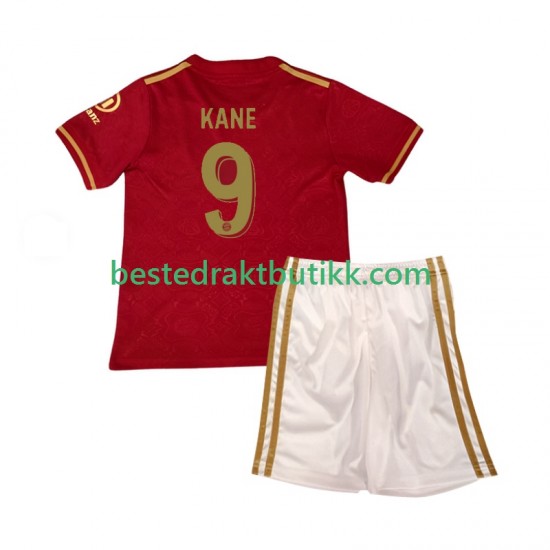 Fotballdrakter FC Bayern München Harry Kane 9 125th Anniversary Red Hjemmedraktsett 2024-2025 Kortermet til Barn