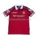 Fotballdrakter Manchester United Beckham 7 1998 Retro Hjemmedraktsett 1999 Kortermet til Herre
