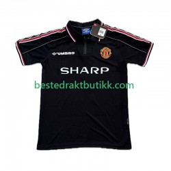 Fotballdrakter Manchester United Beckham 7 1998 Retro Tredjedraktsett 1999 Kortermet til Herre