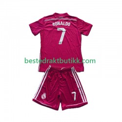 Fotballdrakter Real Madrid Cristiano Ronaldo 7 2014 2015 Retro Bortedraktsett Kortermet til Barn