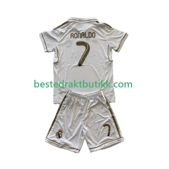 Fotballdrakter Real Madrid Cristiano Ronaldo 7 2012 Retro Hjemmedraktsett 2011 Kortermet til Barn