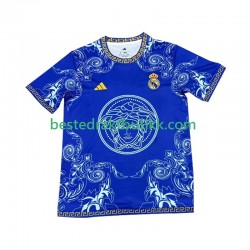 Fotballdrakter Real Madrid Versace Blue Edition Hjemmedraktsett 2024-2025 Kortermet til Herre