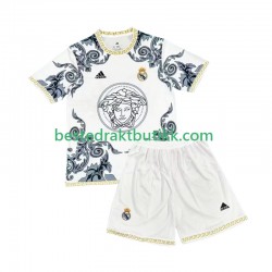 Fotballdrakter Real Madrid Versace White Edition Hjemmedraktsett 2024-2025 Kortermet til Barn
