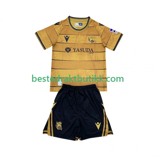 Fotballdrakter Real Sociedad Bortedraktsett 2024-2025 Kortermet til Barn