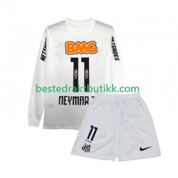 Fotballdrakter Santos FC Neymar JR 11 2012 Retro Hjemmedraktsett 2011 Langermet til Barn