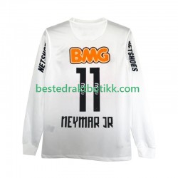Fotballdrakter Santos FC Neymar JR 11 2012 Retro Hjemmedraktsett 2011 Langermet til Herre