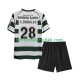 Fotballdrakter Sporting CP Cristiano Ronaldo 28 2001 2003 Retro Hjemmedraktsett Kortermet til Barn