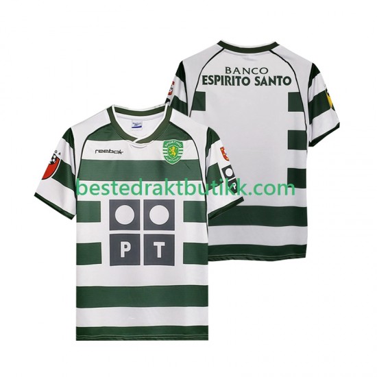 Fotballdrakter Sporting CP 2001 2003 Retro Hjemmedraktsett Kortermet til Herre