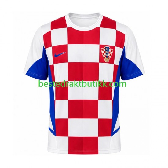 Fotballdrakter Kroatia 2002 Retro Hjemmedraktsett Kortermet til Herre
