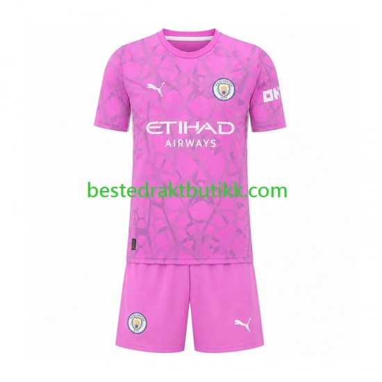 Fotballdrakter Manchester City Keeper Bortedraktsett 2026-2027 Kortermet til Barn