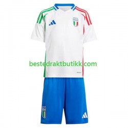 Fotballdrakter Italia Bortedraktsett Euro 2024 Kortermet til Barn
