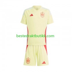Fotballdrakter Spania Bortedraktsett Euro 2024 Kortermet til Barn