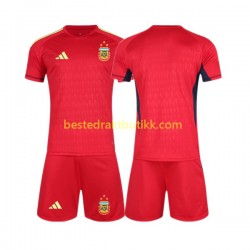 Fotballdrakter Argentina Keeper Bortedraktsett Fotball-VM 2022 Kortermet til Barn