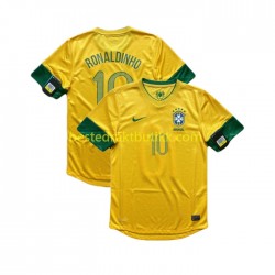 Fotballdrakter Brasil RONALDINHO 10 2012 Retro Hjemmedraktsett Kortermet til Herre