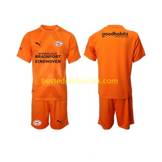 Fotballdrakter PSV Eindhoven Keeper Bortedraktsett 2022-2023 Kortermet til Barn