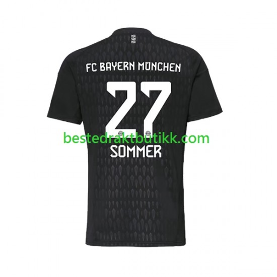 Fotballdrakter FC Bayern München Yann Sommer 27 Keeper Hjemmedraktsett 2023-2024 Kortermet til Herre