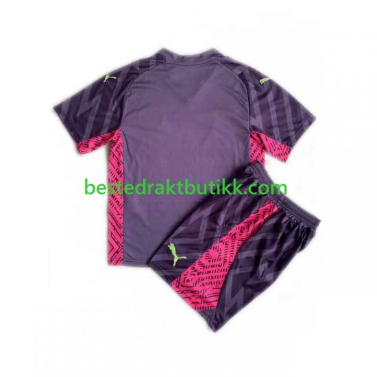 Fotballdrakter Manchester City Keeper Bortedraktsett 2023-2024 Kortermet til Barn