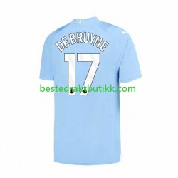Fotballdrakter Manchester City Kevin De Bruyne 17 Hjemmedraktsett 2023-2024 Kortermet til Herre