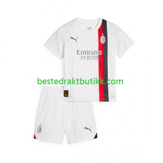 Fotballdrakter AC Milan Bortedraktsett 2023-2024 Kortermet til Barn
