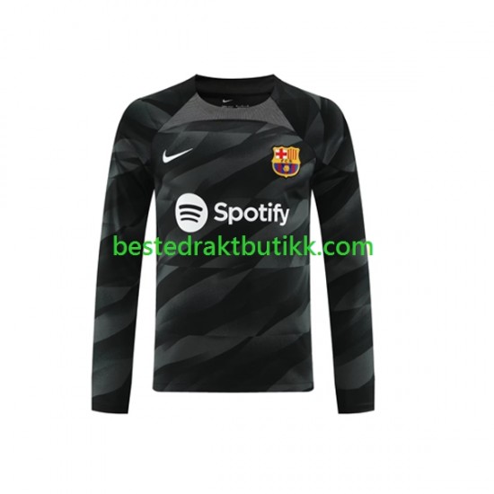 Fotballdrakter FC Barcelona Keeper Bortedraktsett 2023-2024 Langermet til Herre
