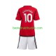 Fotballdrakter Manchester United Marcus Rashford 10 Hjemmedraktsett 2023-2024 Kortermet til Barn