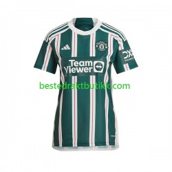 Fotballdrakter Manchester United Bortedraktsett 2023-2024 Kortermet til Dame