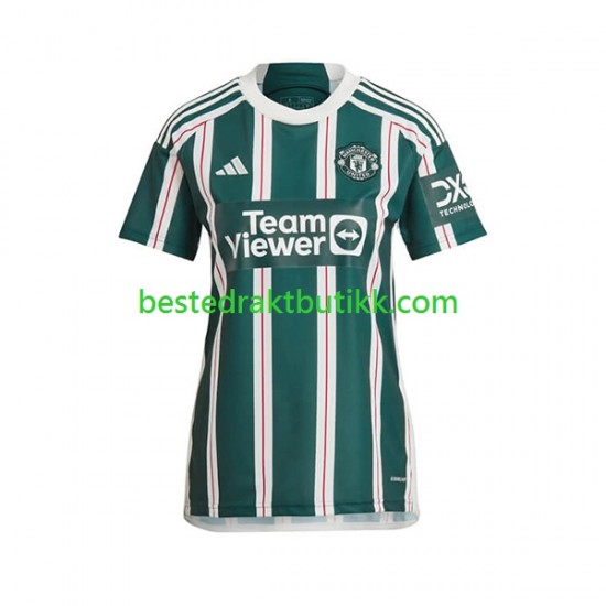 Fotballdrakter Manchester United Bortedraktsett 2023-2024 Kortermet til Dame