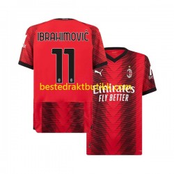 Fotballdrakter AC Milan Ibrahimović 11 Hjemmedraktsett 2023-2024 Kortermet til Herre