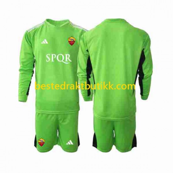 Fotballdrakter AS Roma Keeper Bortedraktsett 2023-2024 Langermet til Barn