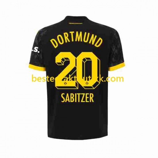 Fotballdrakter Borussia Dortmund Marcel Sabitzer 20 Bortedraktsett 2023-2024 Kortermet til Herre
