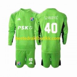 Fotballdrakter Dinamo Zagreb Livakovic 40 Keeper Hjemmedraktsett 2023-2024 Langermet til Barn