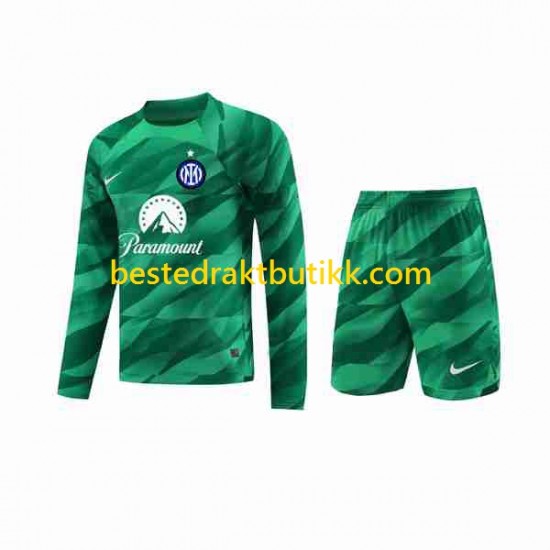 Fotballdrakter Inter Milan Keeper Bortedraktsett 2023-2024 Langermet til Barn