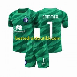 Fotballdrakter Inter Milan Sommer 1 Keeper Bortedraktsett 2023-2024 Kortermet til Barn