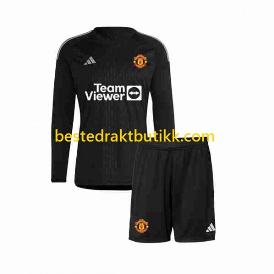 Fotballdrakter Manchester United Keeper Tredjedraktsett 2023-2024 Langermet til Barn