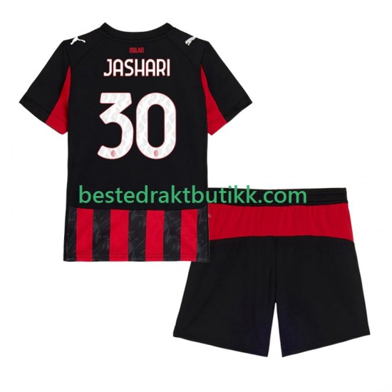 Fotballdrakter AC Milan Ardon Jashari 30 Hjemmedraktsett 2025-2026 Kortermet til Barn